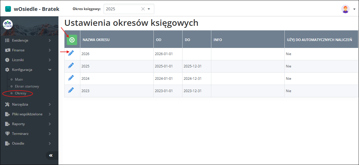 Okresy rozliczeniowe