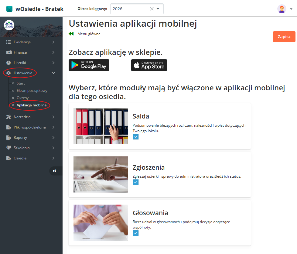 Aplikacja mobilna wOsiedle