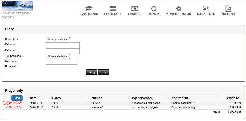 finanse przychody